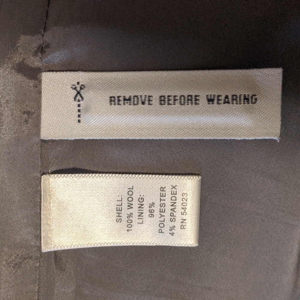 NEW Banana Republic Grey Wool Spandex Poly Lining Dress w Pockets! - Picture 10 of 10